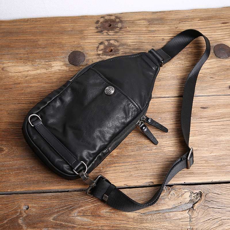 ボディバッグ　都会派レザー斜めがけボディバッグ