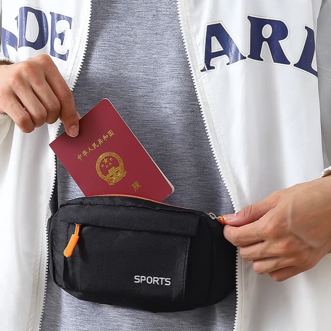 ボディバッグ 多機能防犯ウエストポーチ 旅行用隠し財布