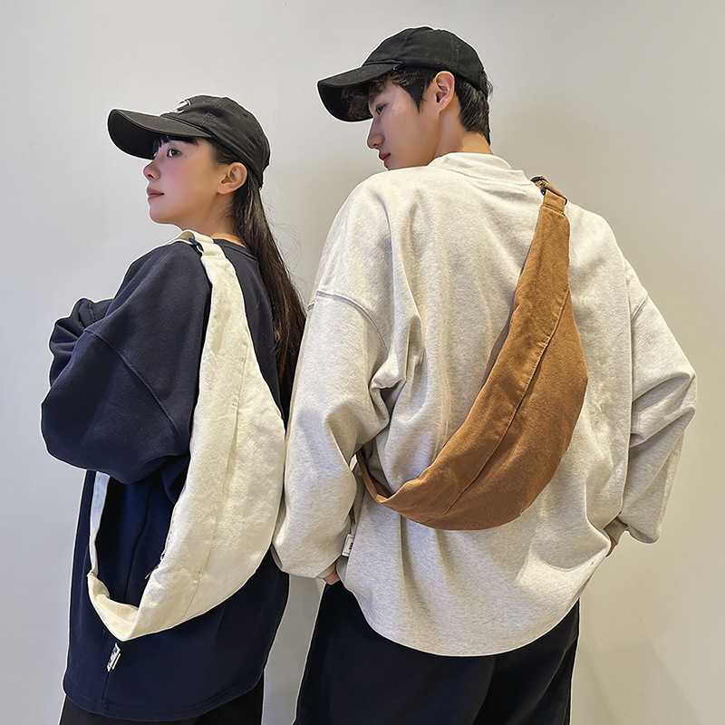 シンプル 大容量 ミニマル ショルダーボディバッグ
