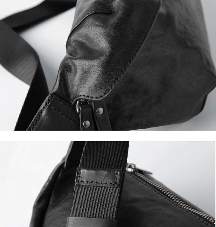 ボディバッグ　シンプル本革ボディバッグ