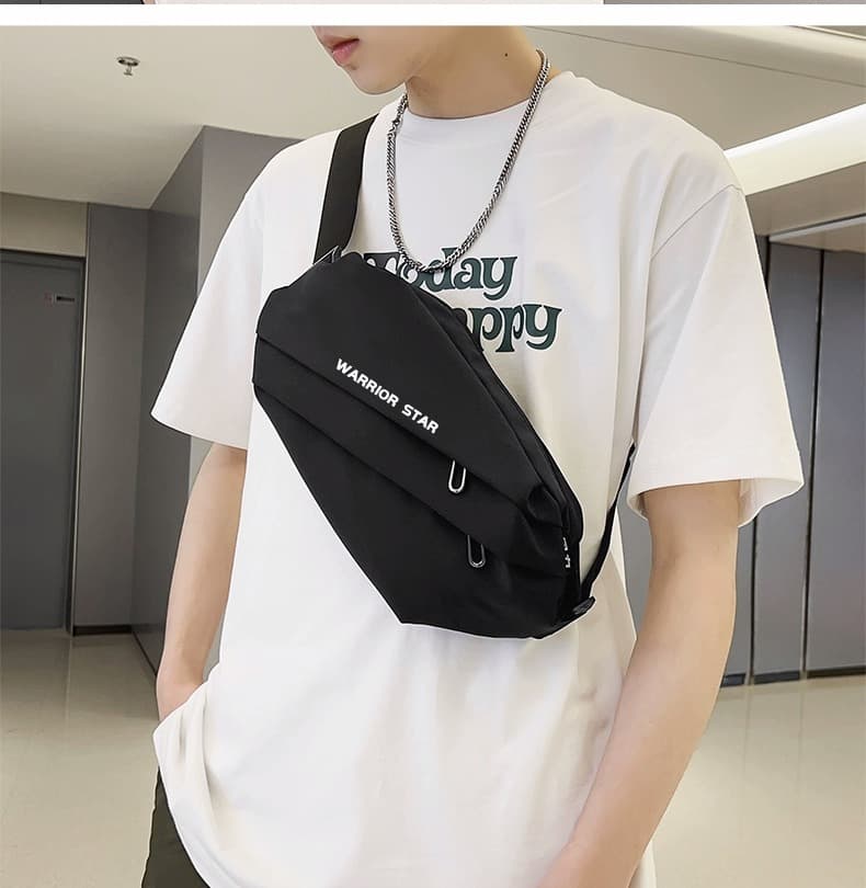 ボディバッグ スタイリッシュ斜めがけウェーブバッグ