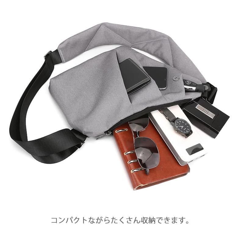 防水軽量ボディバッグ ワンショルダー 斜め掛け 肩掛け