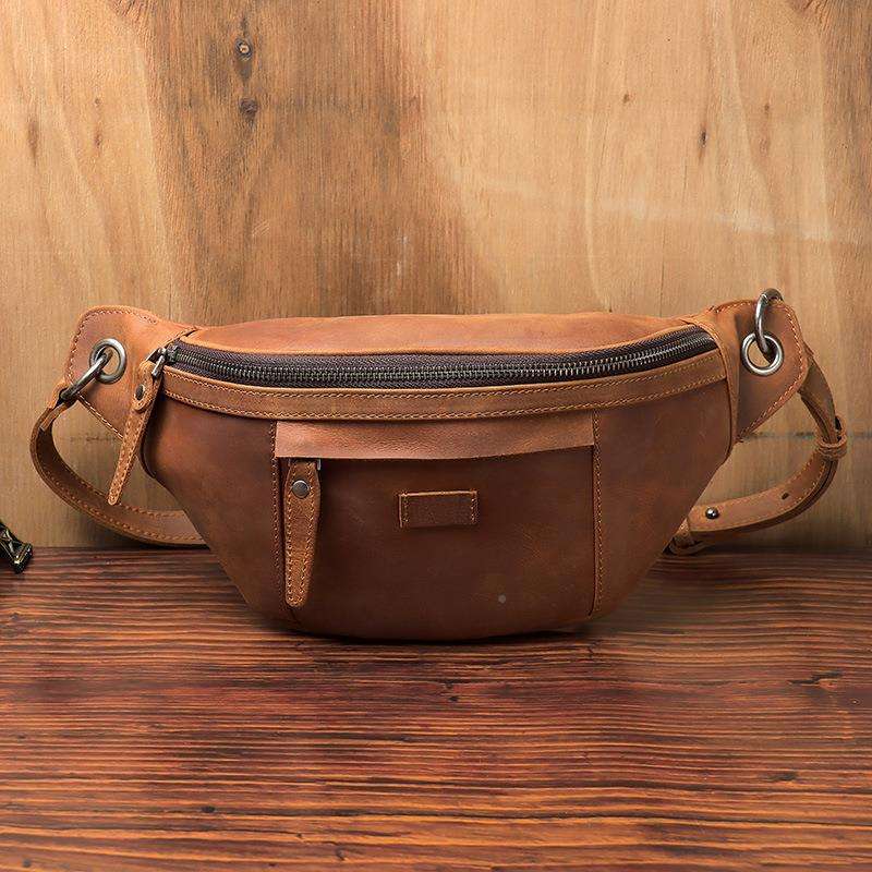 ボディバッグ 本革職人仕上げウエストポーチ