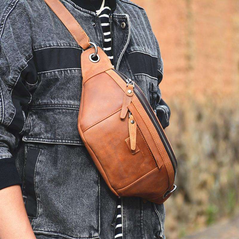 ボディバッグ 本革職人仕上げウエストポーチ