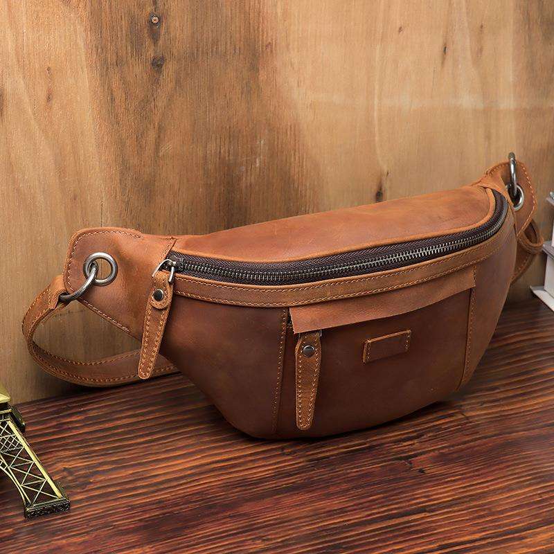 ボディバッグ 本革職人仕上げウエストポーチ