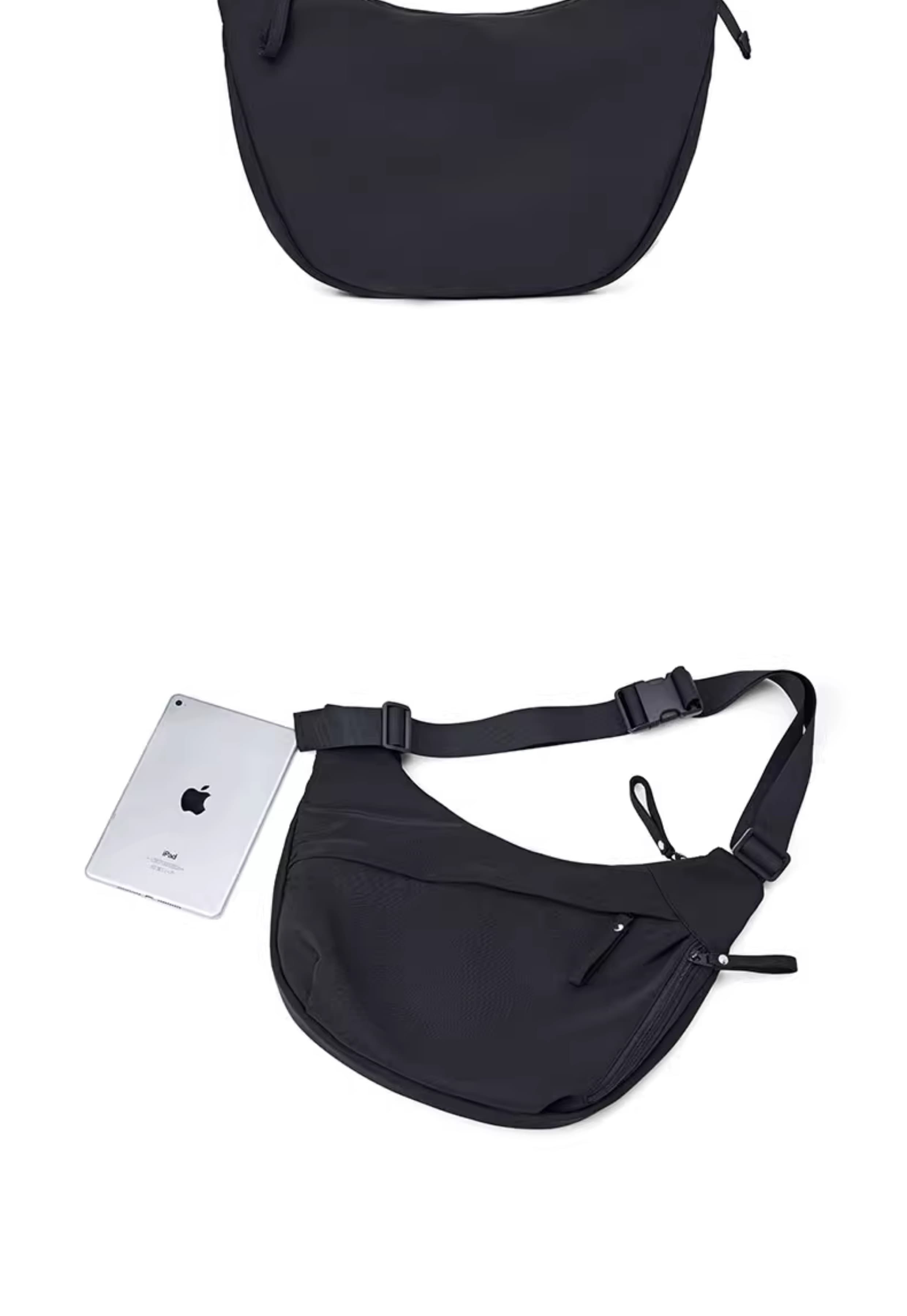 ボディバッグ シンプル半月形ボディーバッグ