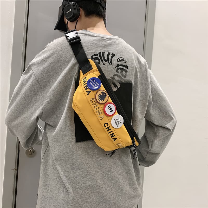 ボディバッグ カジュアルストリート ワッペンボディーバッグ