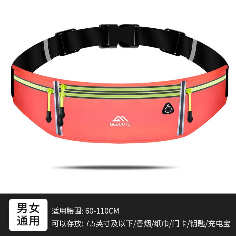 ボディバッグ 薄型スポーツウエストポーチ